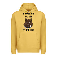 Antique Gold Show Me Your Pitties Premium Hoodie - Bettercallsaul