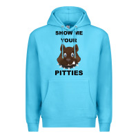 Ocean Blue Show Me Your Pitties Premium Hoodie - Bettercallsaul