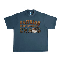 Midnight Navy caffeine before chaos Urban Heavy Tee - BarkalooDesign