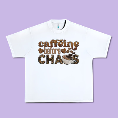 Caffeine Before Chaos Urban Heavy Tee Designed By Barkaloodesign