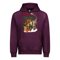 Mauve Wine merry christmas brachiosaurus Urban Hoodie - LillyAllenDesigns