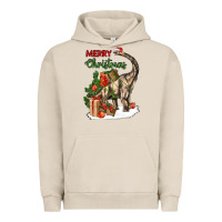 Pigment French Oak merry christmas brachiosaurus Urban Hoodie - LillyAllenDesigns