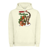 Pigment Pistachio merry christmas brachiosaurus Urban Hoodie - LillyAllenDesigns