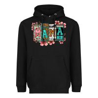 Black license letters floral mama Heavyweight Hoodie - Jasminsmagicworld