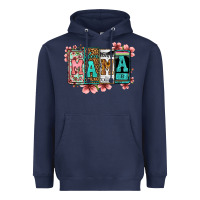 Navy license letters floral mama Heavyweight Hoodie - Jasminsmagicworld