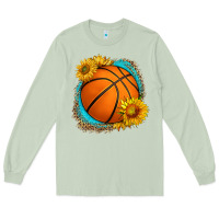 Matcha western basketball with sunflower Long Sleeve Tee - HRA Design Shop