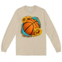 Mushroom western basketball with sunflower Long Sleeve Tee - HRA Design Shop