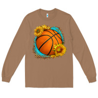 Toasted Coconut western basketball with sunflower Long Sleeve Tee - HRA Design Shop
