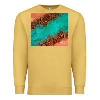 Antique Gold leather turquoise glitter tumbler Premium Sweatshirt - Jasminsmagicworld