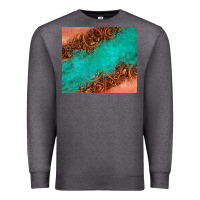 Charcoal Heather leather turquoise glitter tumbler Premium Sweatshirt - Jasminsmagicworld