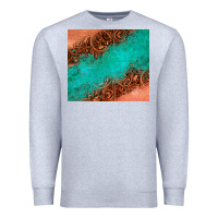 Heather Grey leather turquoise glitter tumbler Premium Sweatshirt - Jasminsmagicworld