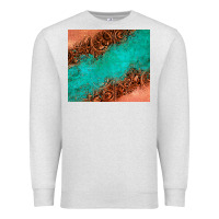 Oatmeal Heather leather turquoise glitter tumbler Premium Sweatshirt - Jasminsmagicworld