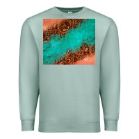 Seafoam leather turquoise glitter tumbler Premium Sweatshirt - Jasminsmagicworld