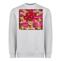 Heather Grey valentines day teddy bear tumbler Heavyweight Sweatshirt - RanaPortraitStore