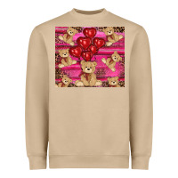 Mushroom valentines day teddy bear tumbler Heavyweight Sweatshirt - RanaPortraitStore