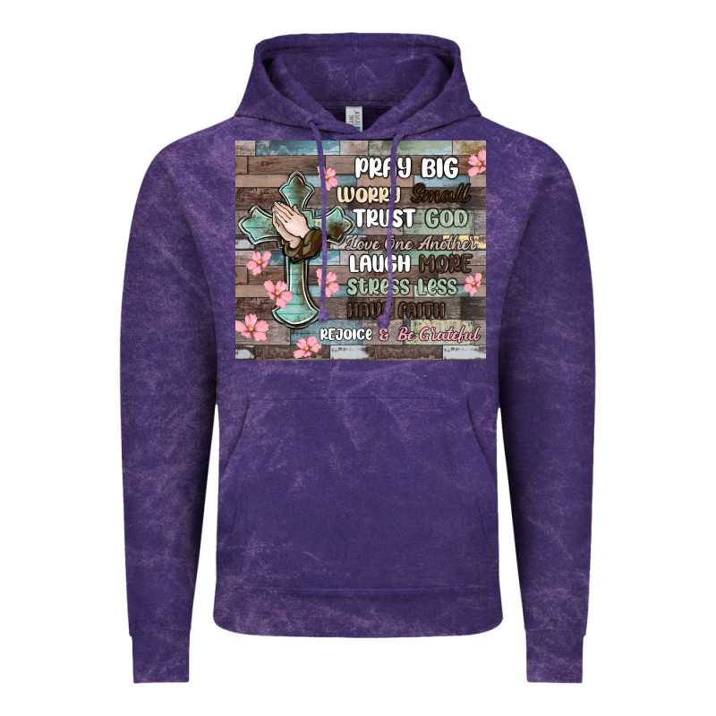 Pray Big Worry Small Trust God Vintage Hoodie by MaliasSmallBusiness | Teevron