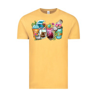 Vintage Mustard skeleton summer coffee cups Vintage Tee - Zillion Design Studio