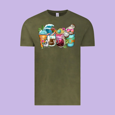 Skeleton Summer Coffee Cups Vintage Tee Designed By Zillion Design Studio