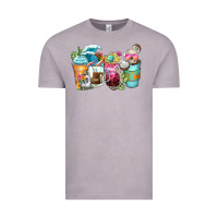 Vintage Zinc skeleton summer coffee cups Vintage Tee - Zillion Design Studio