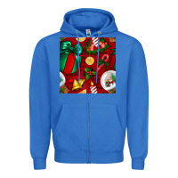 True Royal christmas snow globe seamless pattern Zipper Hoodie - BundleAndBundleShop