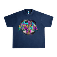 Navy racing mama Urban Heavy Tee - Zillion Design Studio