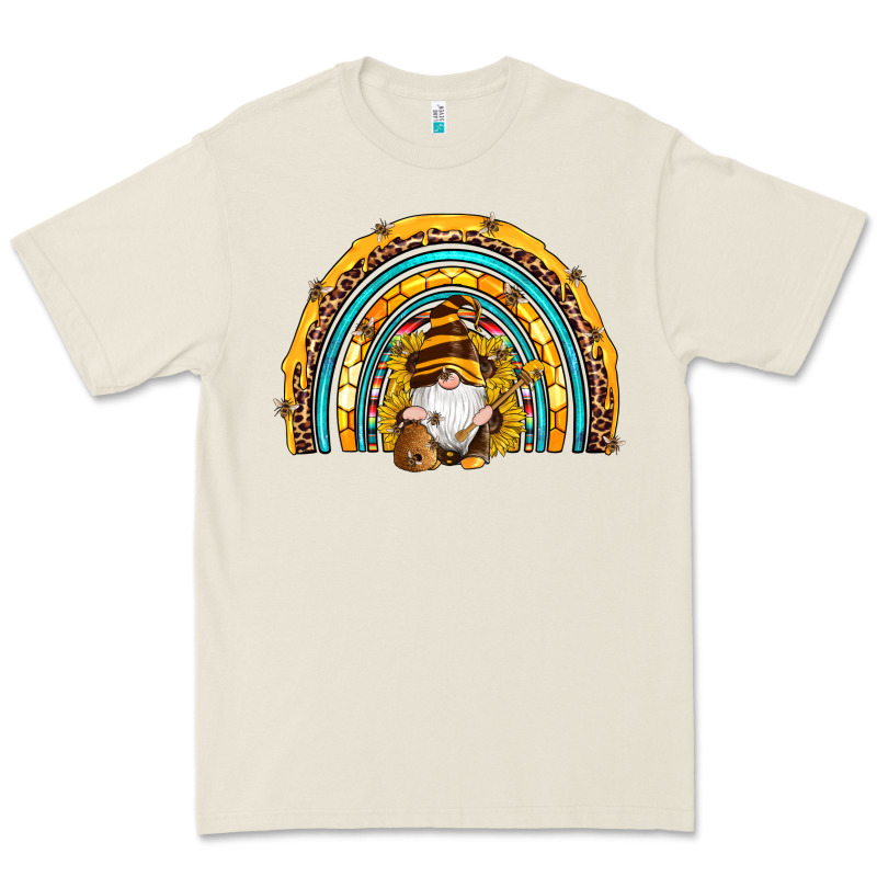 Western Bee Gnomes Sunflowers Beehive Honeycomb Leopard Turquoise Sera Premium Tee by Artiststas | Teevron