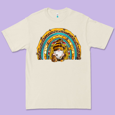 Western Bee Gnomes Sunflowers Beehive Honeycomb Leopard Turquoise Sera Premium Tee Designed By Artiststas