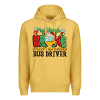 Antique Gold my sleigh broke so now i am a school bus driver Premium Hoodie - MaliasSmallBusiness