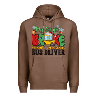 Chestnut my sleigh broke so now i am a school bus driver Premium Hoodie - MaliasSmallBusiness