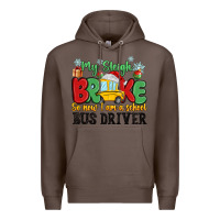 Coffee my sleigh broke so now i am a school bus driver Premium Hoodie - MaliasSmallBusiness