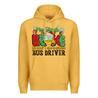 Mustard my sleigh broke so now i am a school bus driver Premium Hoodie - MaliasSmallBusiness