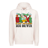 Pale Pink my sleigh broke so now i am a school bus driver Premium Hoodie - MaliasSmallBusiness