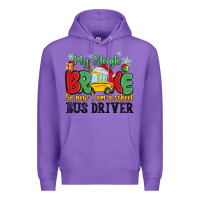 Purple my sleigh broke so now i am a school bus driver Premium Hoodie - MaliasSmallBusiness
