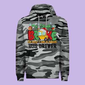 My Sleigh Broke So Now I Am A School Bus Driver Premium Hoodie Designed By Maliassmallbusiness