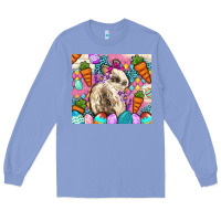 Colony Blue Easter Bunny tumbler Easter Day Long Sleeve Tee - Neo Western