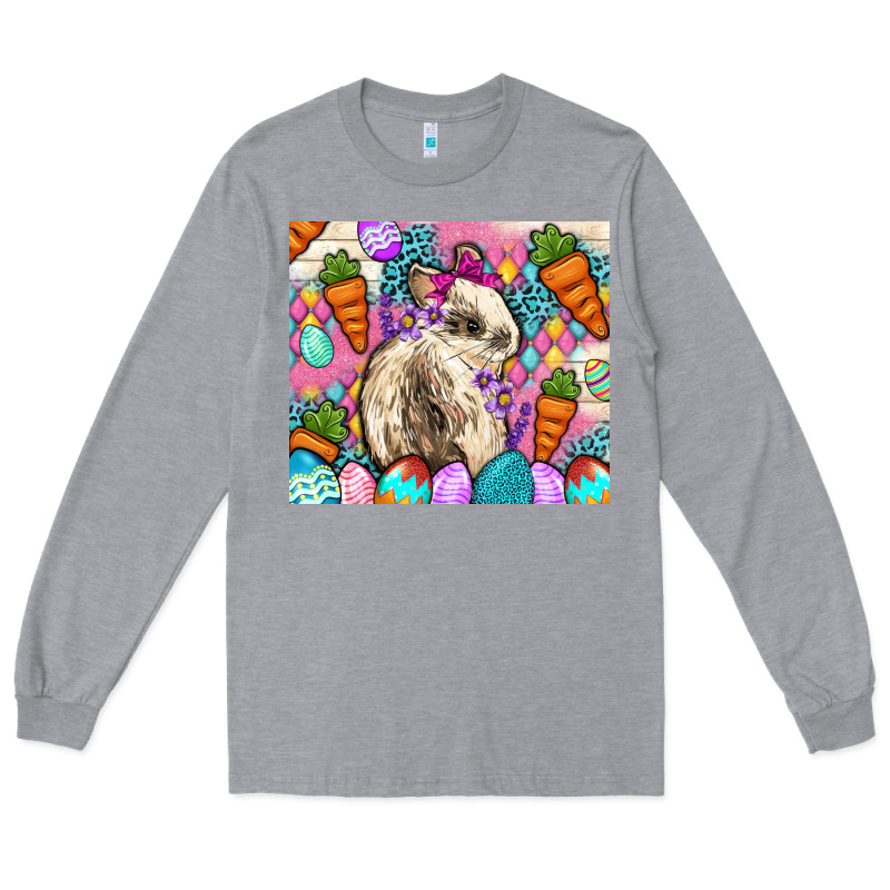 Easter Bunny Tumbler Easter Day Long Sleeve Tee by Neo Western | Teevron