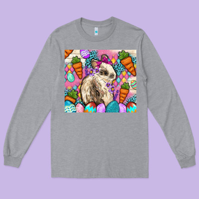 Easter Bunny Tumbler Easter Day Long Sleeve Tee Designed By Neo Western