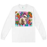 White Easter Bunny tumbler Easter Day Long Sleeve Tee - Neo Western