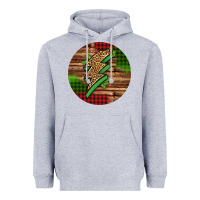 Heather Grey leopard lightning bolt Christmas Heavyweight Hoodie - Jasminsmagicworld