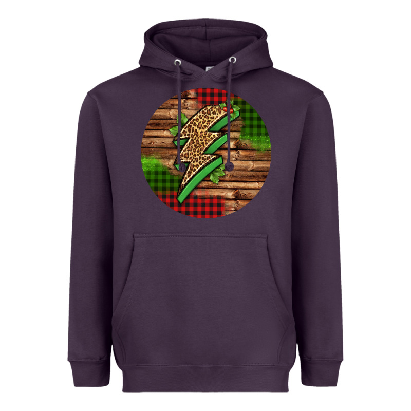 Leopard Lightning Bolt Christmas Heavyweight Hoodie by Jasminsmagicworld | Teevron