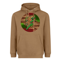 Toasted Coconut leopard lightning bolt Christmas Heavyweight Hoodie - Jasminsmagicworld