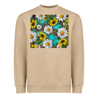 Mushroom western daisy and sunflower Heavyweight Sweatshirt - RanaPortraitStore