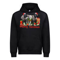 Black merry christmas baby sheeps Urban Hoodie - LillyAllenDesigns