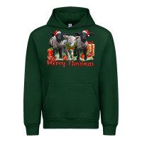 Forest Green merry christmas baby sheeps Urban Hoodie - LillyAllenDesigns