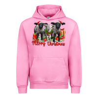 Fuchsia Pink merry christmas baby sheeps Urban Hoodie - LillyAllenDesigns