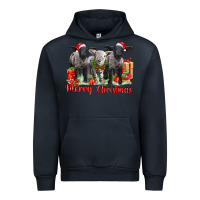 Navy merry christmas baby sheeps Urban Hoodie - LillyAllenDesigns