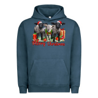 Pigment Midnight Navy merry christmas baby sheeps Urban Hoodie - LillyAllenDesigns