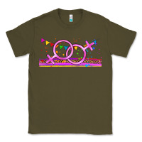 Army Green lgbtq lesbian  libbey glass Classic Tee - HRA Design Shop