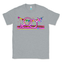 Heather Grey lgbtq lesbian  libbey glass Classic Tee - HRA Design Shop