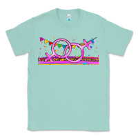 Seafoam lgbtq lesbian  libbey glass Classic Tee - HRA Design Shop